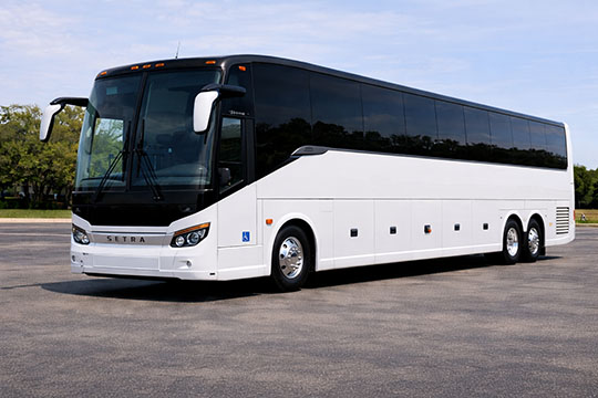 56-passenger charter bus available for charter in Gettysburg, PA